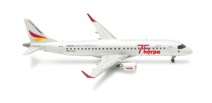 Herpa 573221 - 1:200 - Embraer E190 German Airways Herpa 75 Years